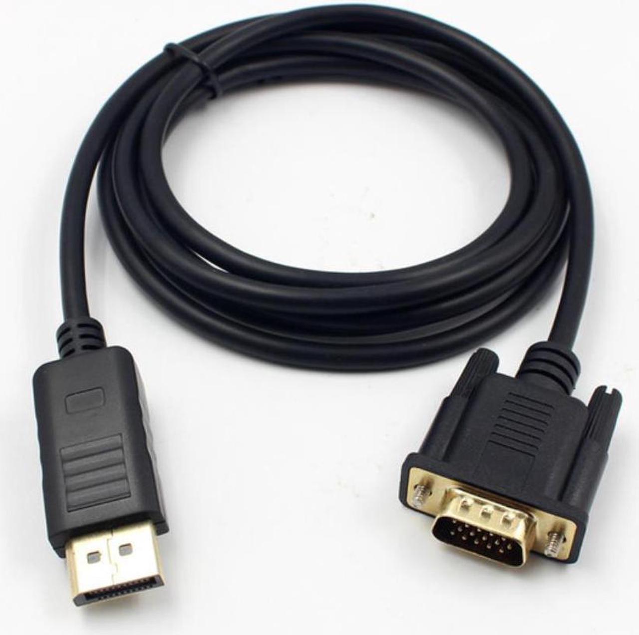 DisplayPort Display Port DP To VGA Adapter Cable 1.8m Male To Male Converter for PC Computer Laptop HDTV Monitor Projector