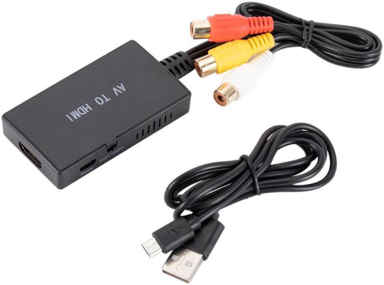 RCA To HDMI-compatible Converter Composite To HDMI-compatible Adapter Support 1080P PAL/NTSC for PS STB Xbox VHS VCR DVD