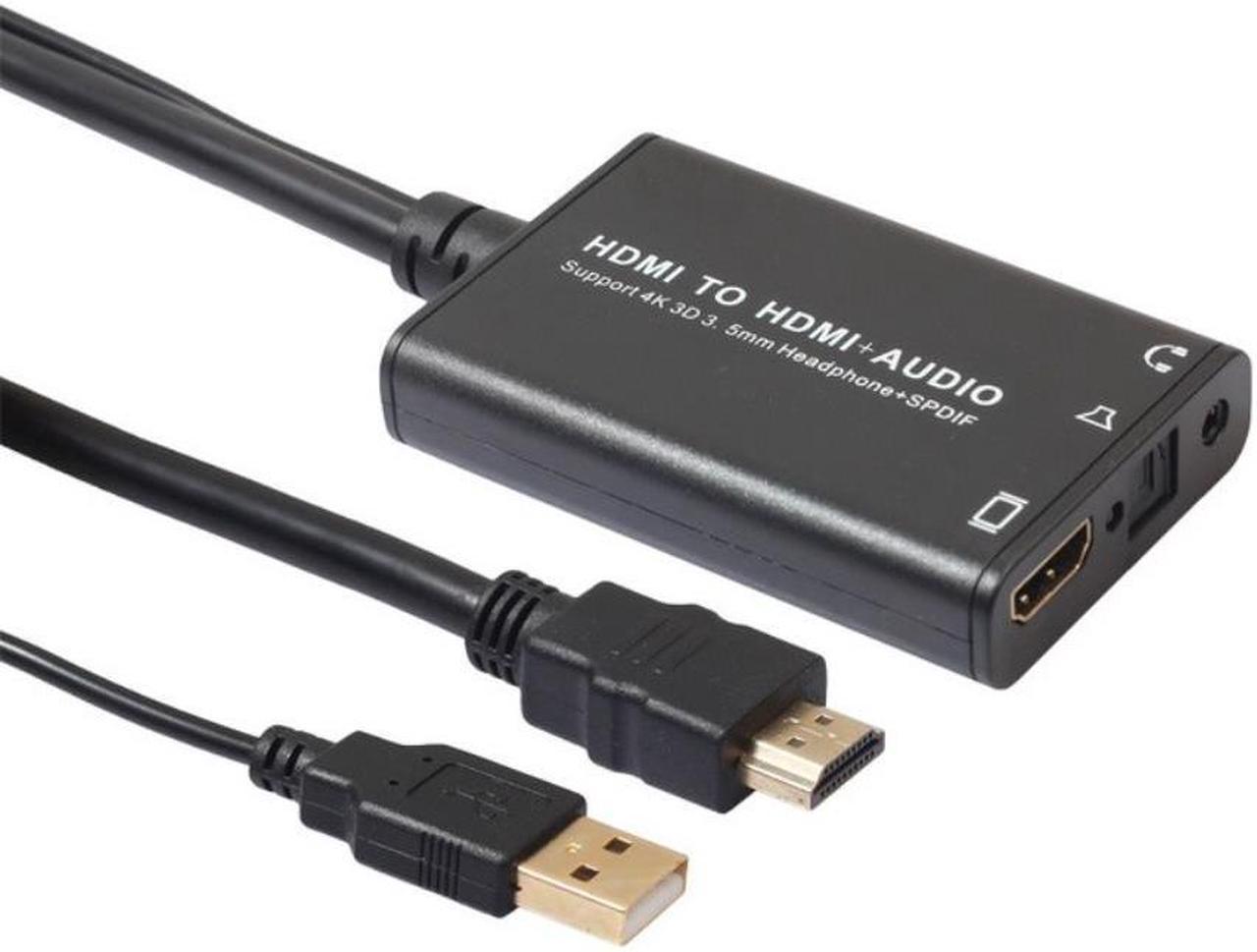 Hdmi-compatible Audio Extractor HDMI-compatible To HDM-compatibleI and Optical TOSLINK SPDIF + 3.5mm Stereo Audio