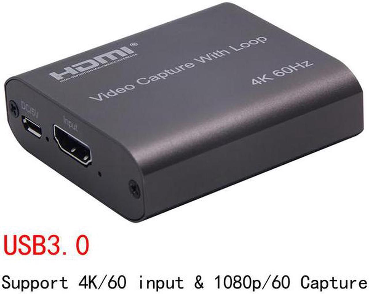 HDMI Video Capture Card HD 1080P 4K 60Hz HDMI To USB 3.0 Video Capture Board Game Record Live Streaming Broadcast Local Loop Out