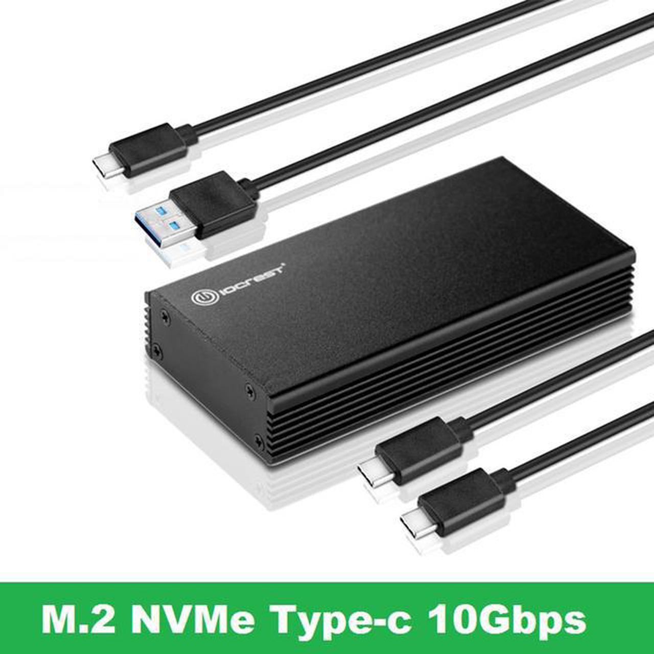 M2 SSD Case NVME SSD Enclosure M.2 to USB 3.1 Type C External Hard Drive Case for NVME PCIE M Key SSD Hard Disk Case JMS583 Chip