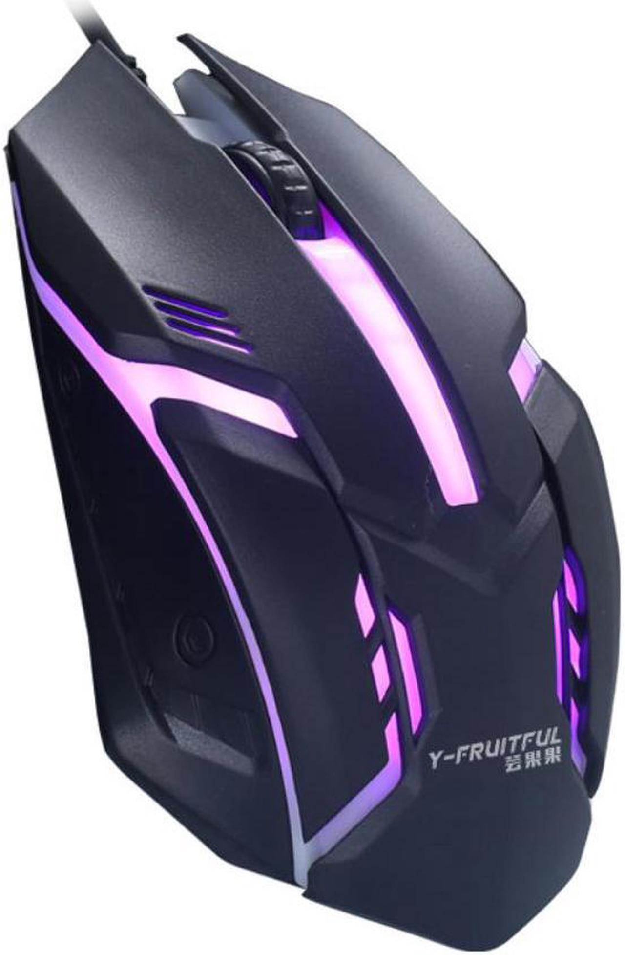 Y-FRUITFUL Gaming Mouse Ergonomic Wired Mouse Mouse Gamer Mice Silent Mause with Backlight for PC Laptop