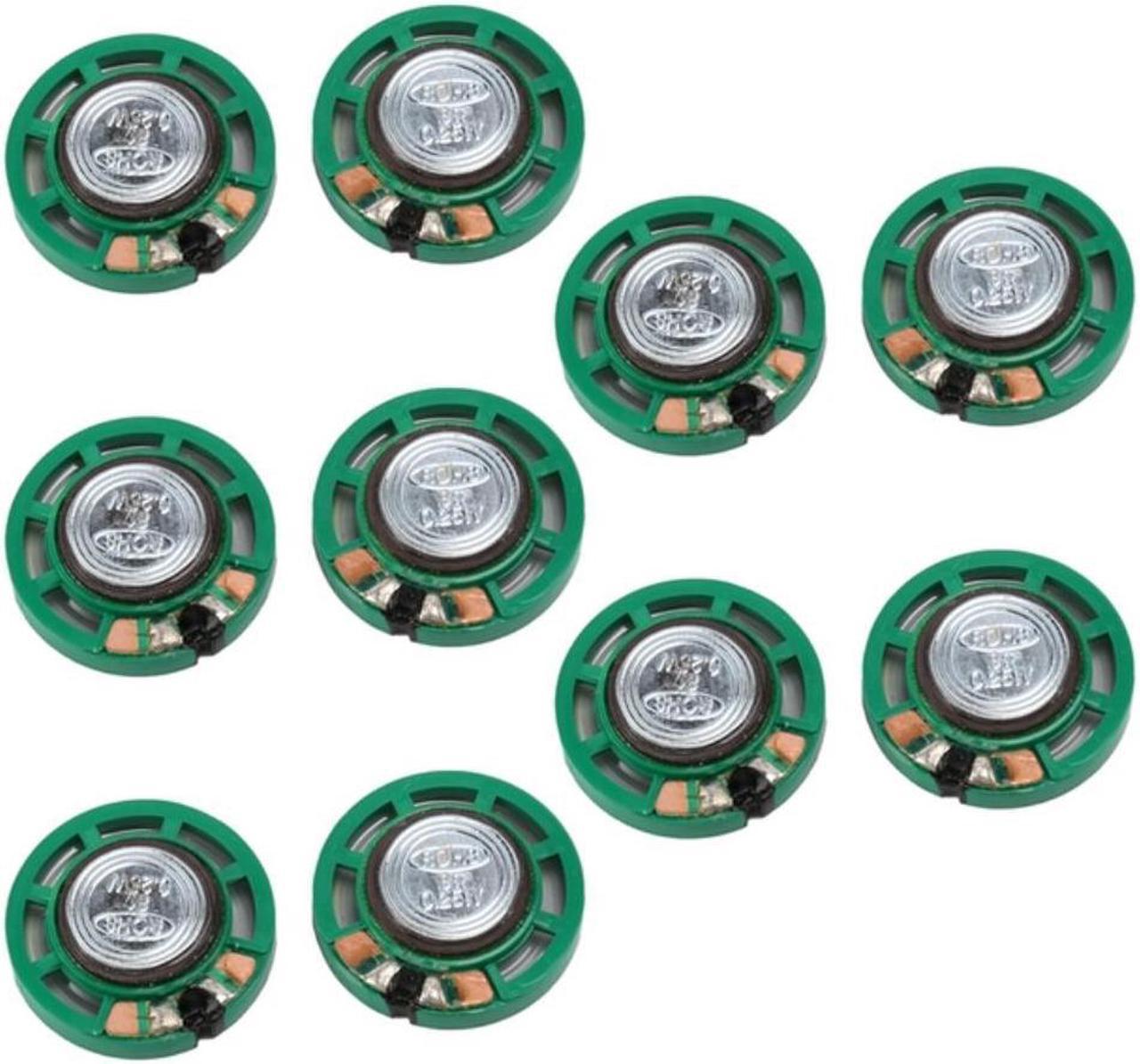 10 Pcs 1/4W 0.25W 8Ohm 27Mm Round External Magnet Speaker Speaker,Sound Amplifier,Speaker Accessories