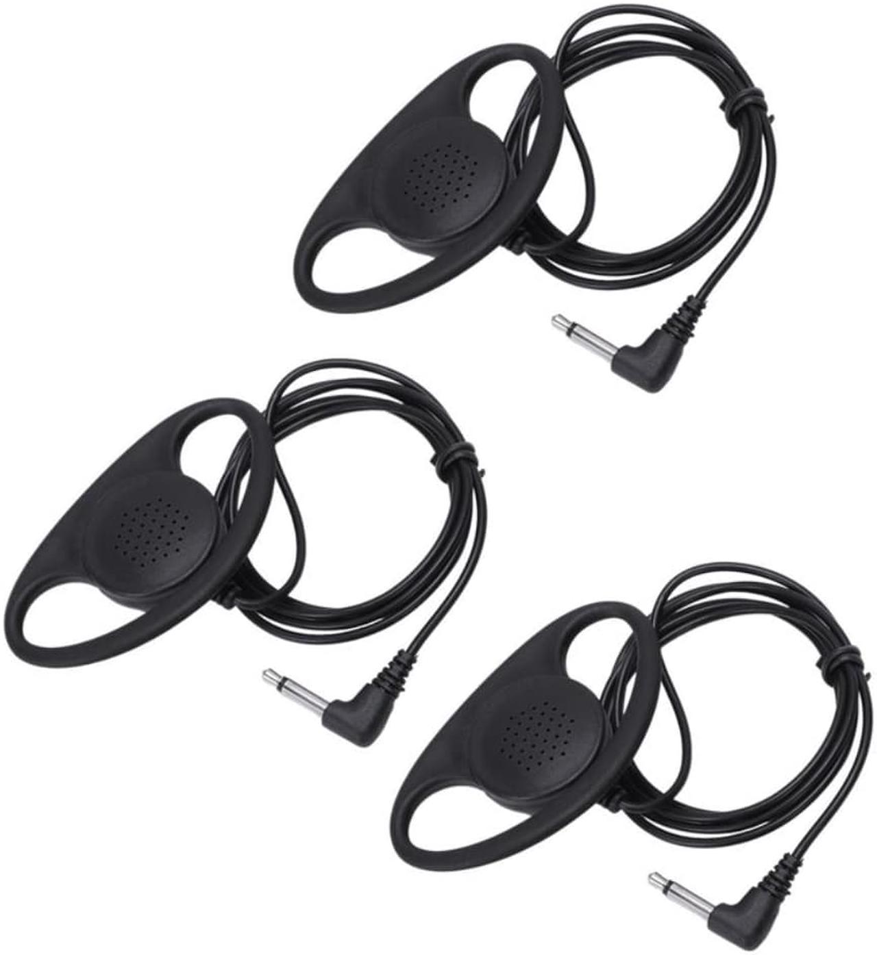 3X Mono Headphone Headphone Headset Earphone Dual Channel 3.5Mm Jack For Laptop PC Skype Voip ICQ