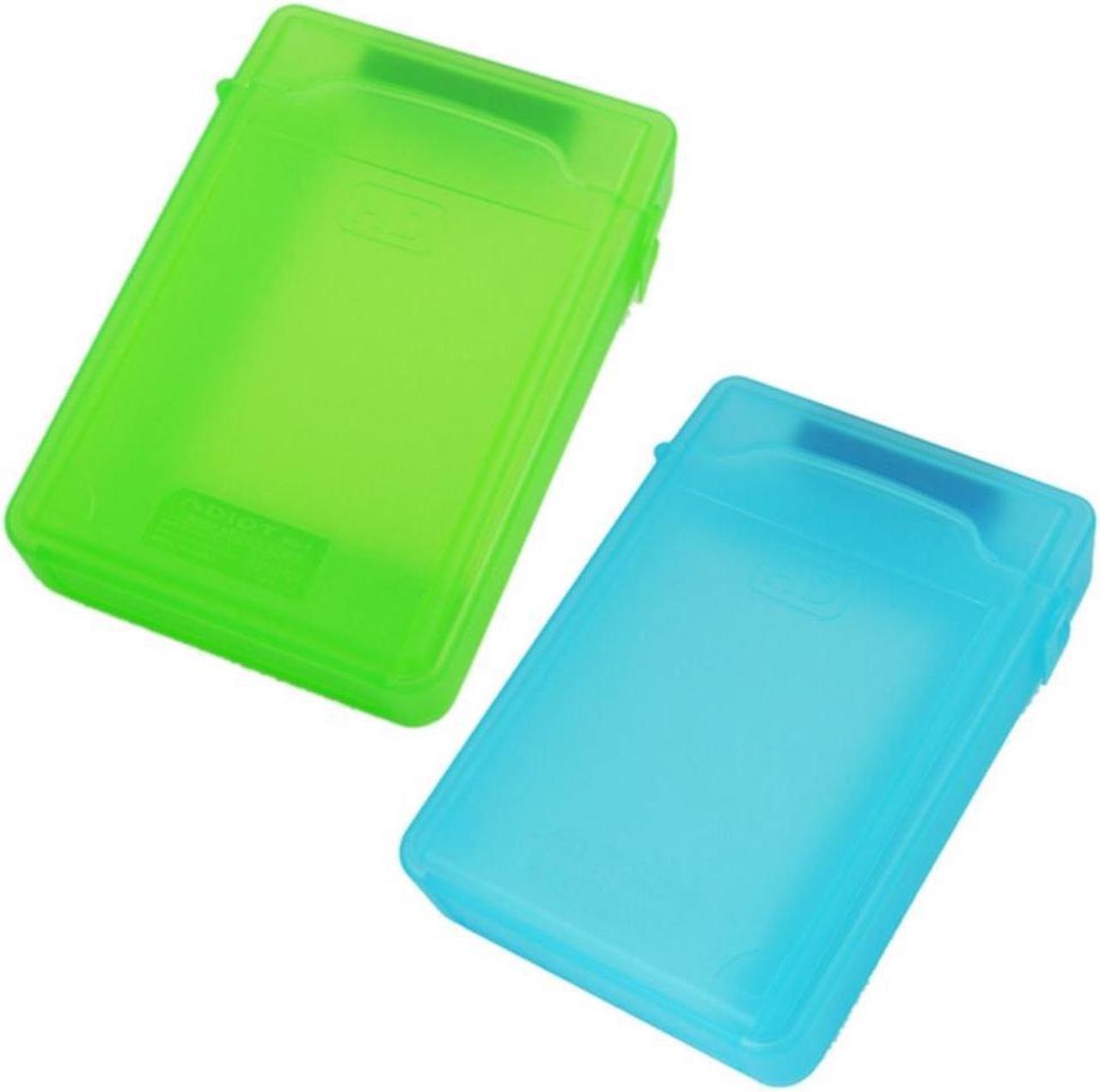 2 PCS 3.5 Inch Storage Box IDE / SATA HDD (Blue & Green)