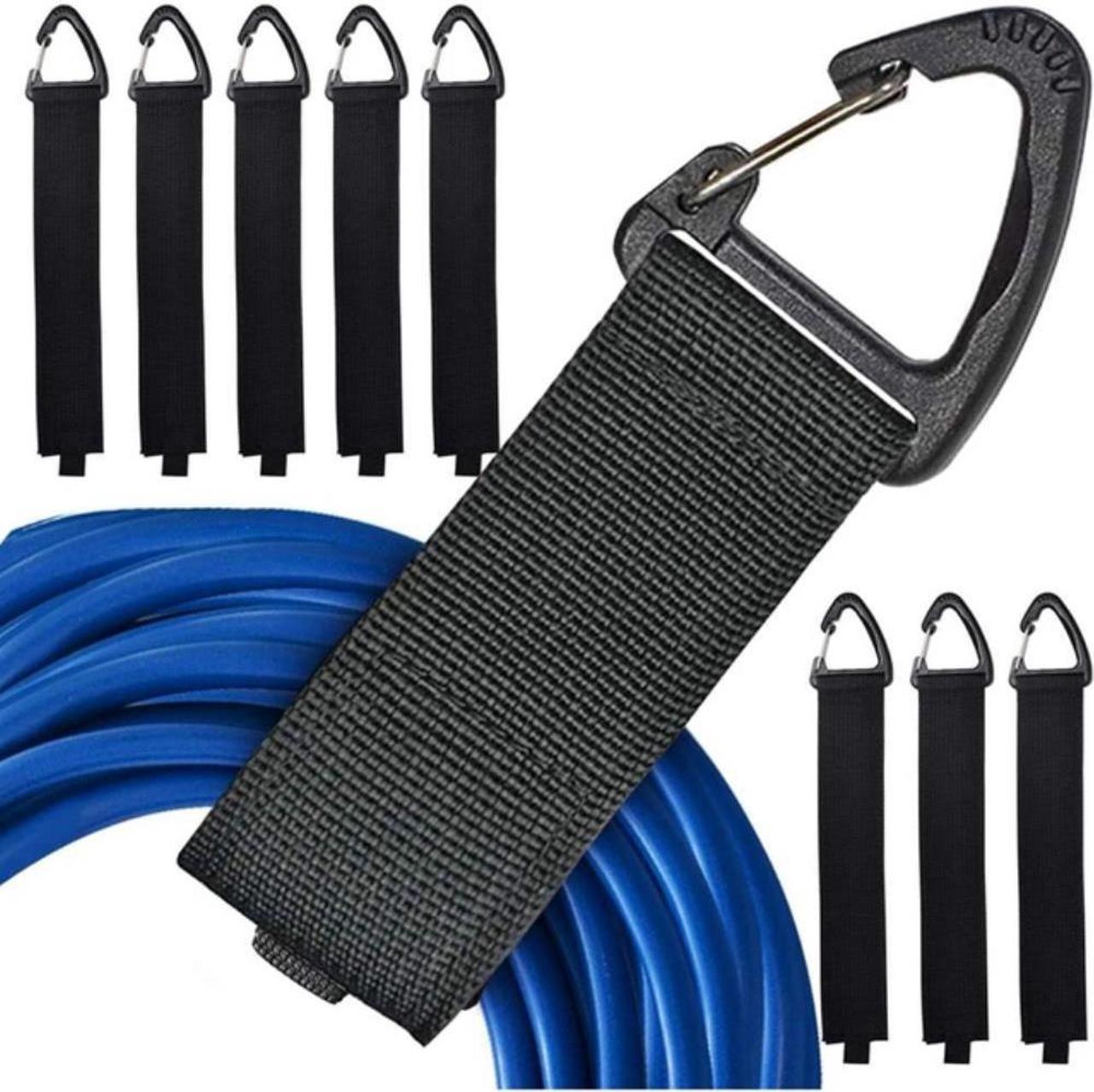 8Pcs Extension Cord Holder Organizer, 16-Inch Hook and Loop Extension Cord Organizer Hanger with Buckle Bandage