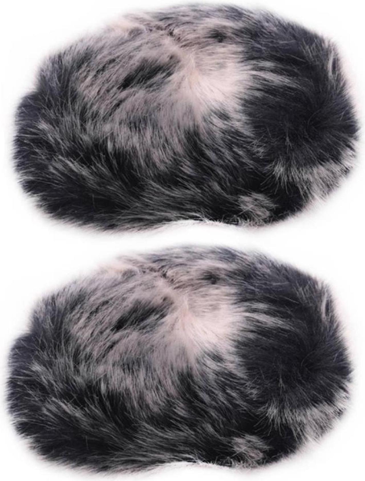 2X Microphone Furry Windscreen - Mic Wind Cover Fur Filter As Foam Cover For Blue Yeti, Blue Yeti Pro USB Condenser Mic