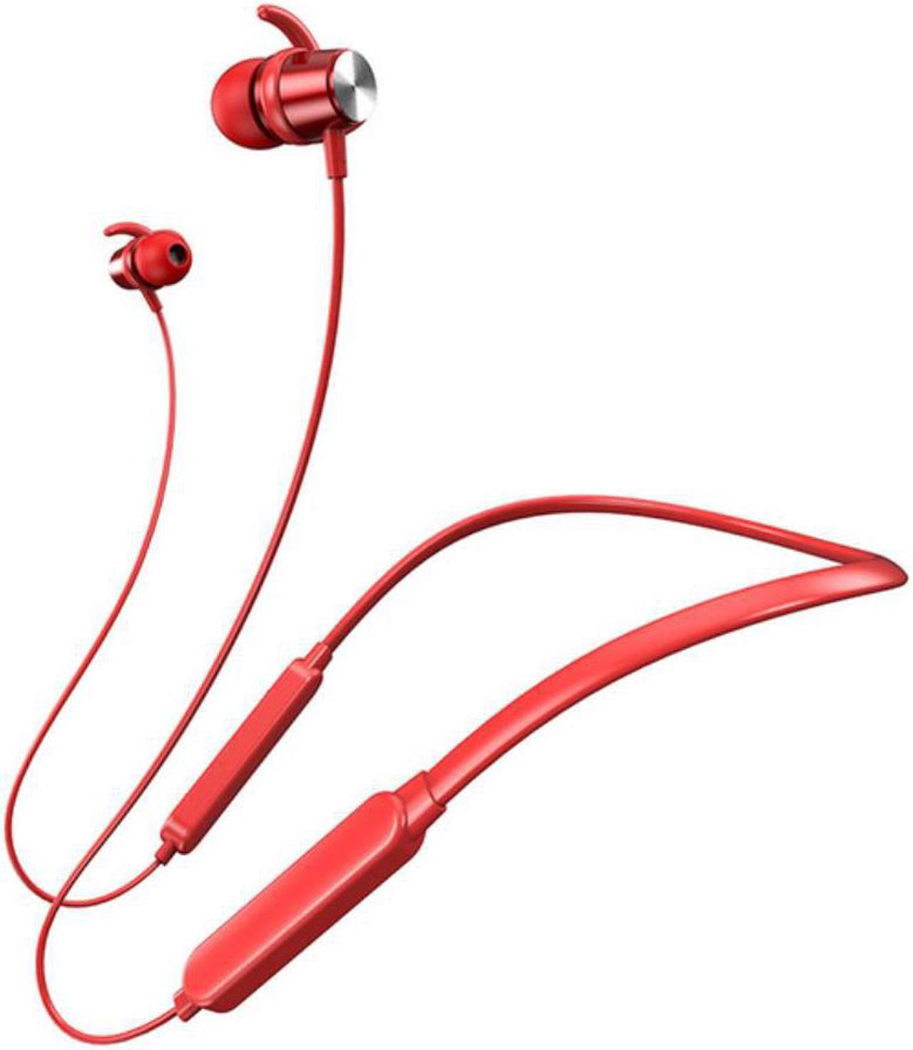 Bluetooth Earphone In-Ear Neck Hanging IPX5 Waterproof Sports Headset With Noise Cancelling Mic