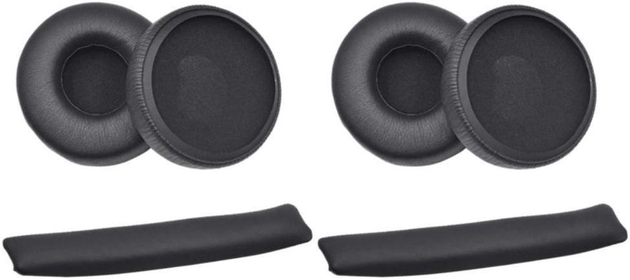 Earpads Cushion Cover Leather Headband Replacement Head Beam For JBL Synchros E40BT E40 Bluetooth Headphones 2 Set