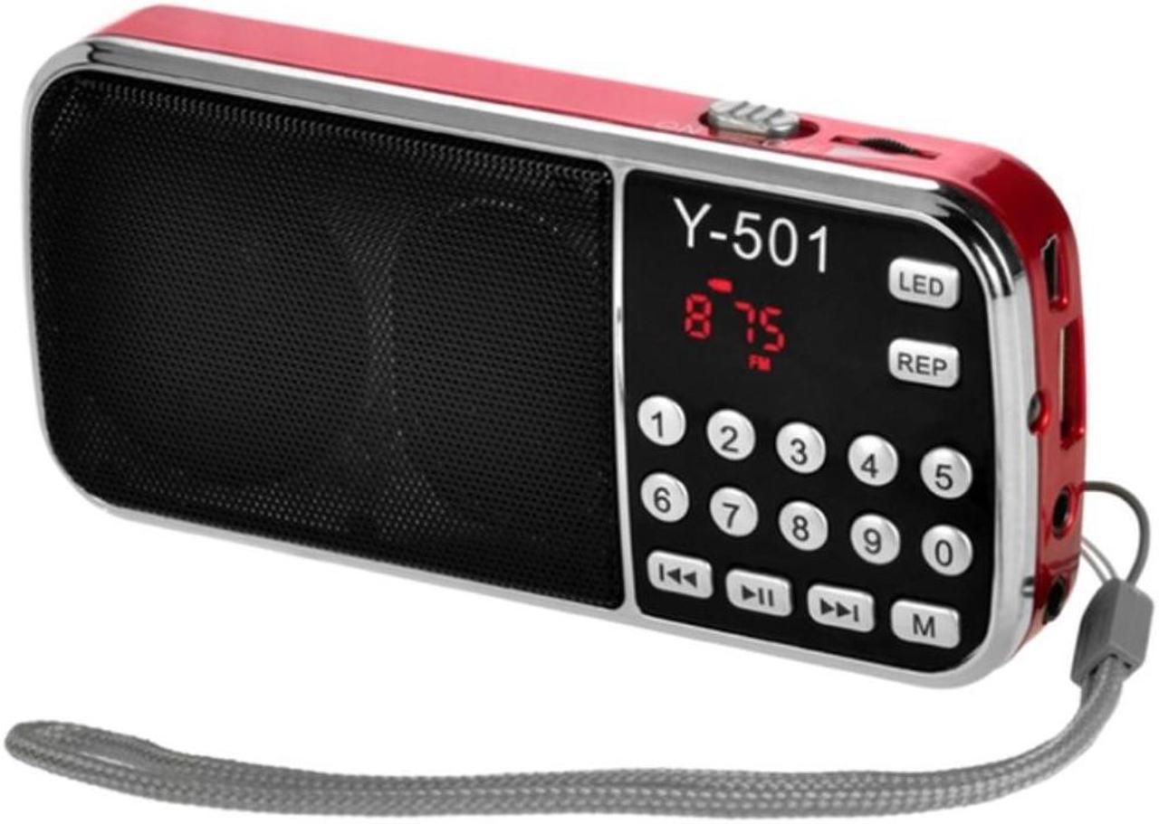 Y-501 Digital Portable Audio LCD Digital FM Radio Speaker USB Mp3 Music Player