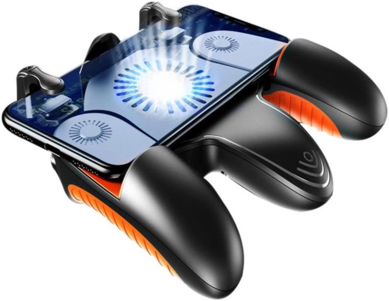 Mobile Game Controller Joystick with Cooler Fan Mobile Phone Game Button Smart Phone Metal Game Trigger L1 R1 Shooter