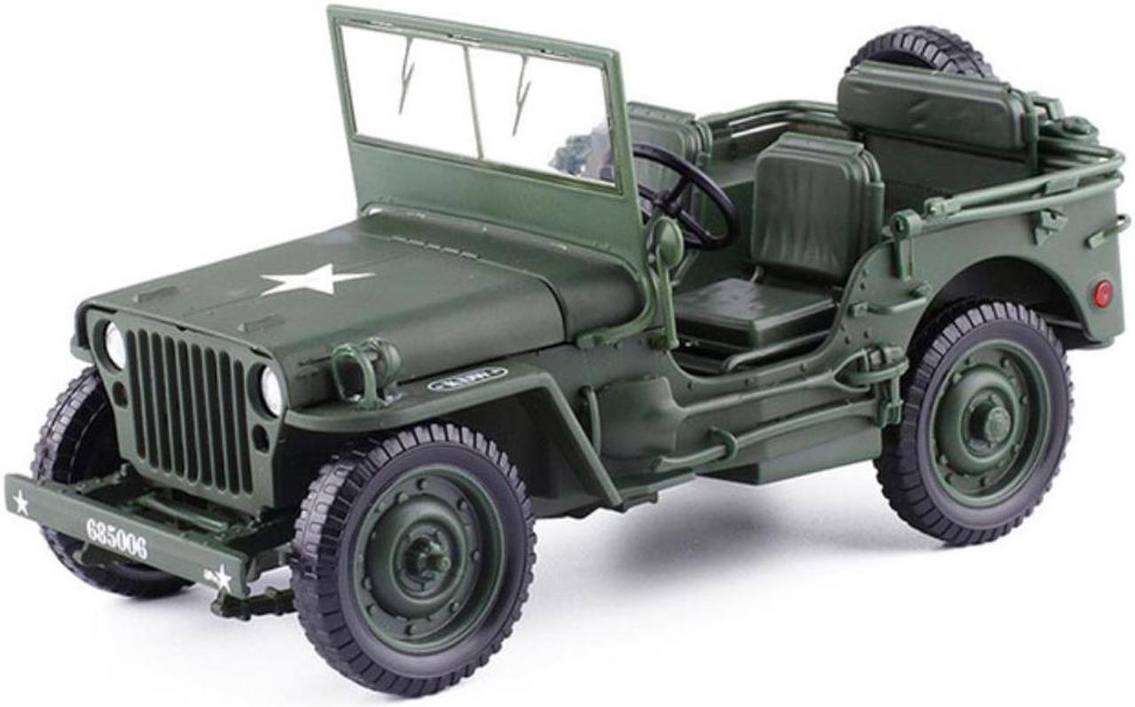 1:18 Model Old World War II Willys Vehicles Alloy Car Model For Kids Toys Gifts