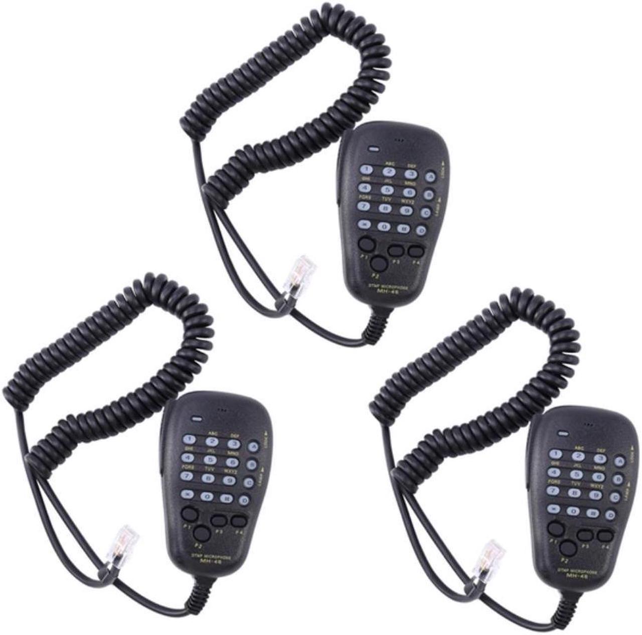 3X Speaker For YAESU MH-48 MH-48A6J DTMF Speaker Microphone For FT-8800R FT-8900R FT-7900R FT-1807 FT-7800R FT-2900R