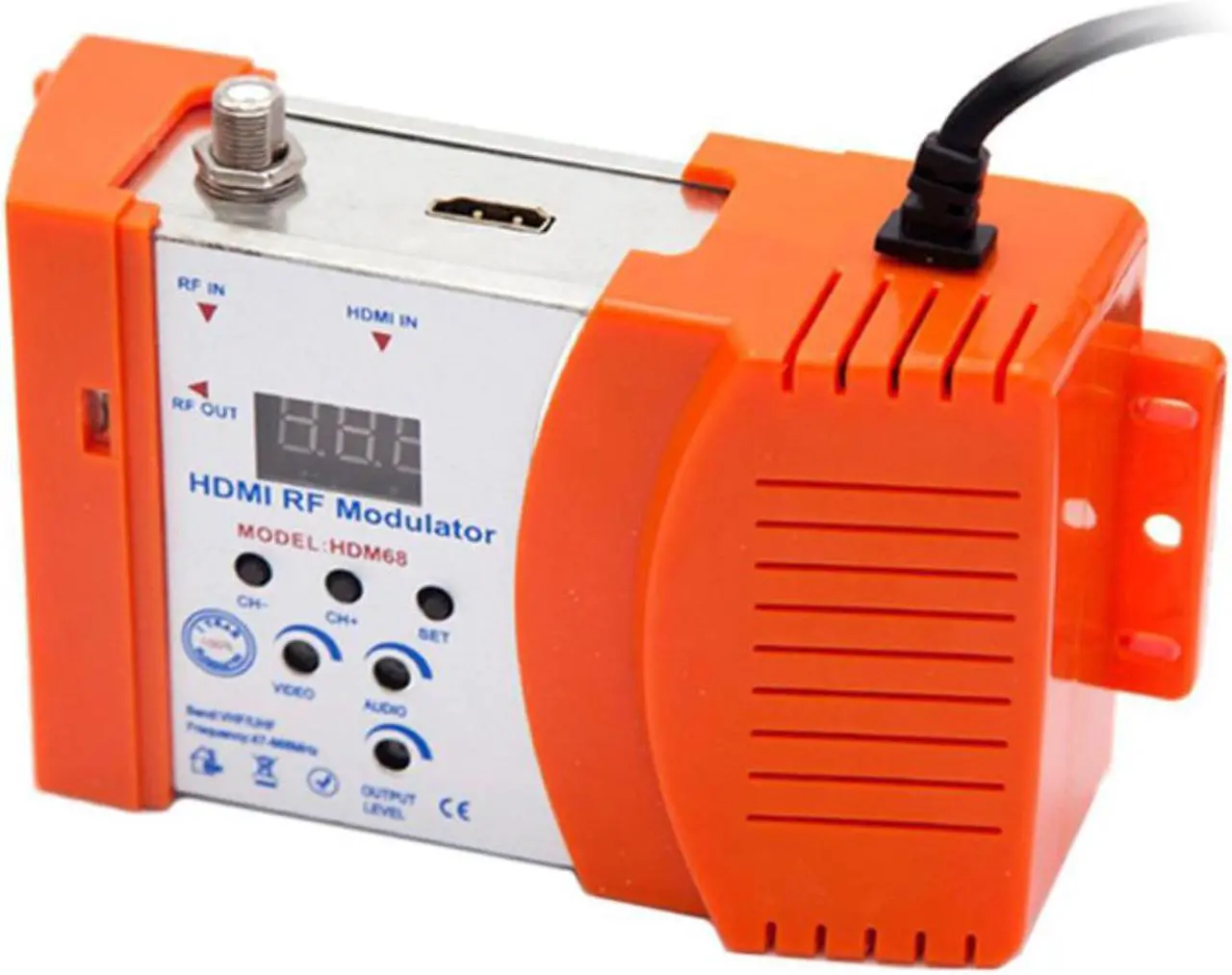 Main image of HDM68 Modulator Digital RF HDMI Modulator AV to RF Converter VHF UHF PAL/NTSC Standard Portable Modulator EU Plug