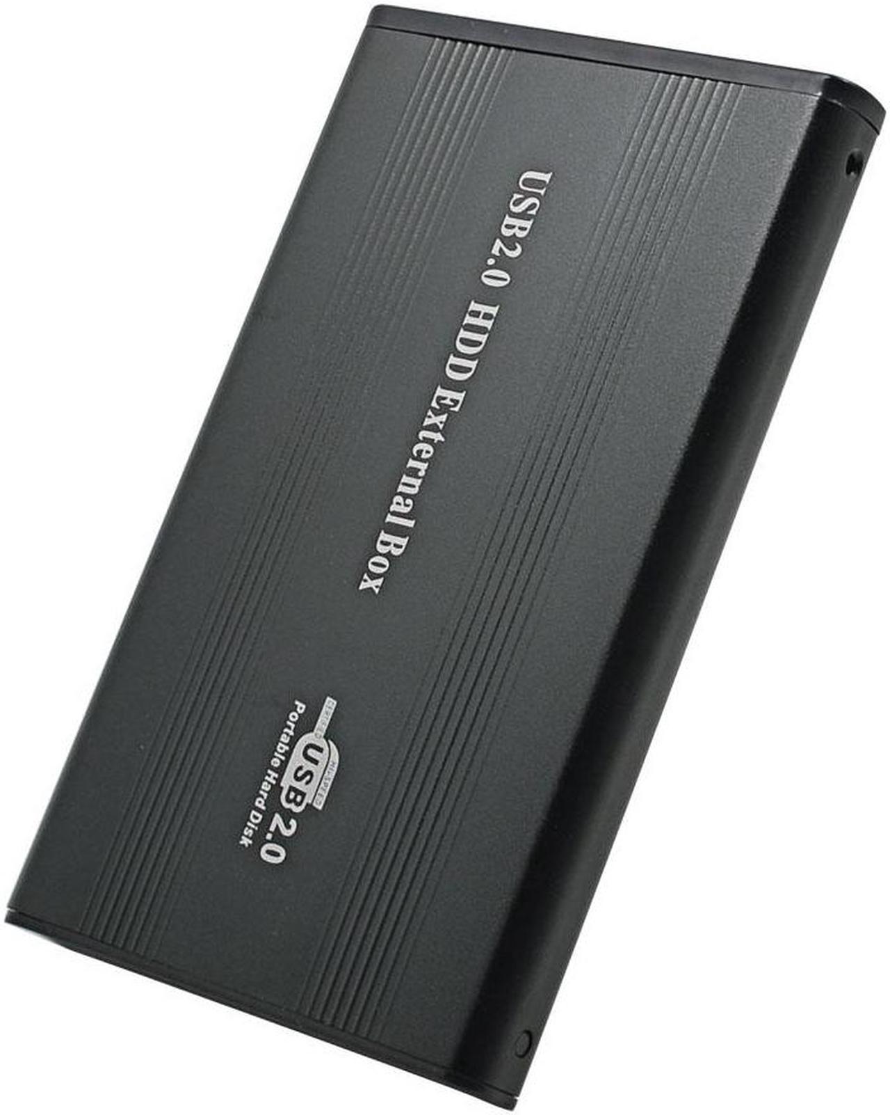 Boîtier externe en aluminium USB 2.0 2.5 IDE, pour disque dur HDD, jusqu'à 500 go, 1 To, 480mbps en option