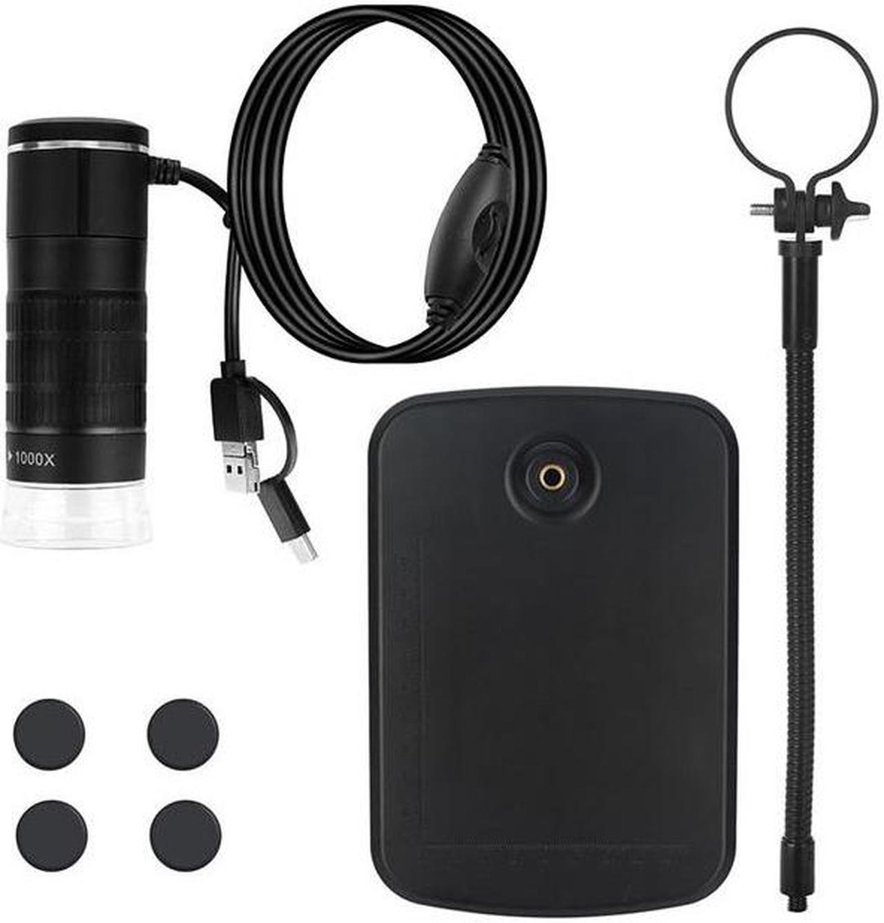 Microscope numérique Portable USB, pour iPhone iPad PC 50x-1000x, caméra LED, Microscope électronique avec support Flexible à 360 °