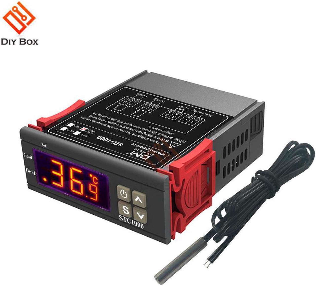 STC-1000 Two Relay Output LED Digital Temperature Controller Thermostat Incubator Temp Sensor Control Switch AC 110V 220V 10A