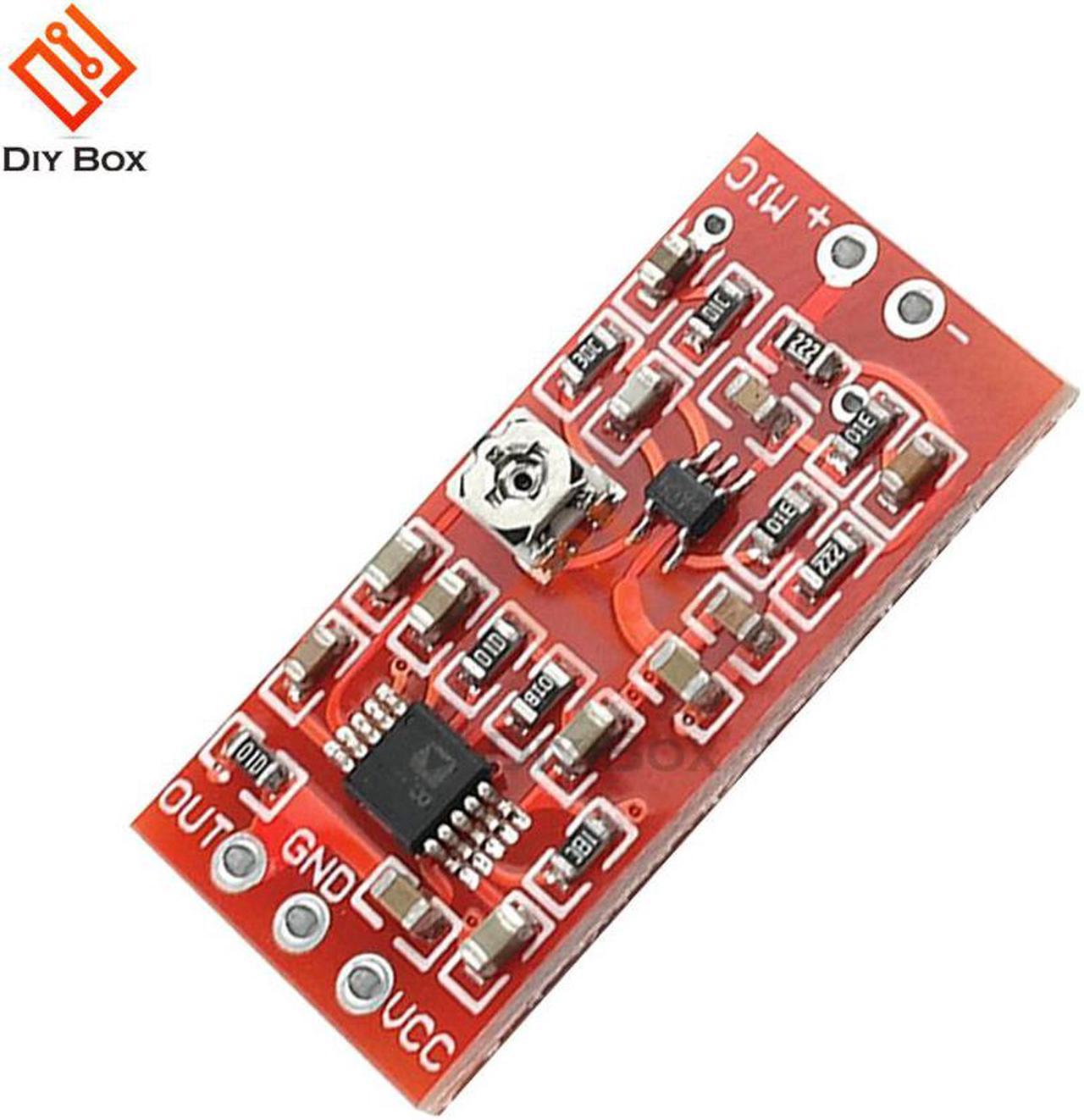 MAX4466 Electret Microphone Amplifier Board Preamplifier Module with SSM2167 Voice Compression Amp