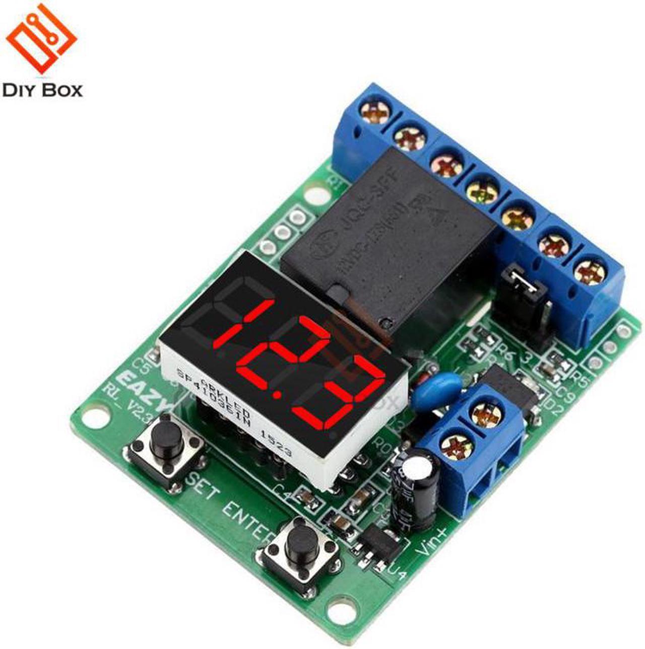 DC 12V LED Digital Voltage Relay Switch Control Board Module Relay Module Voltage Protection Detection Charging Discharge Test