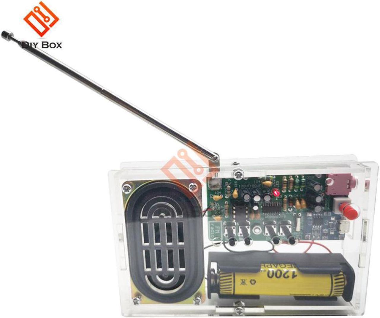 RDA5807FP FM FM Digital Radio DIY Kits Spare Parts with Speaker Housing