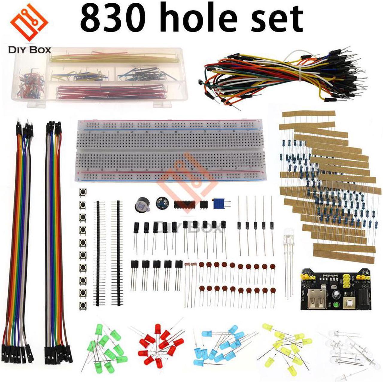 830 Hole Breadboard for R3 Component Pack Beginner Starter Kit Compatible with MEGA2560