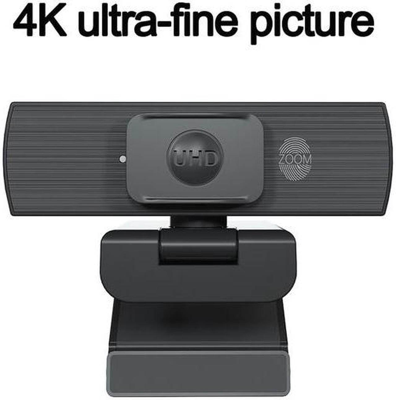 Webcam 4K à capteur HD, mise au point automatique, avec double Microphone, couverture de confidentialité, pour diffusion en direct, appels vidéo, conférence de travail