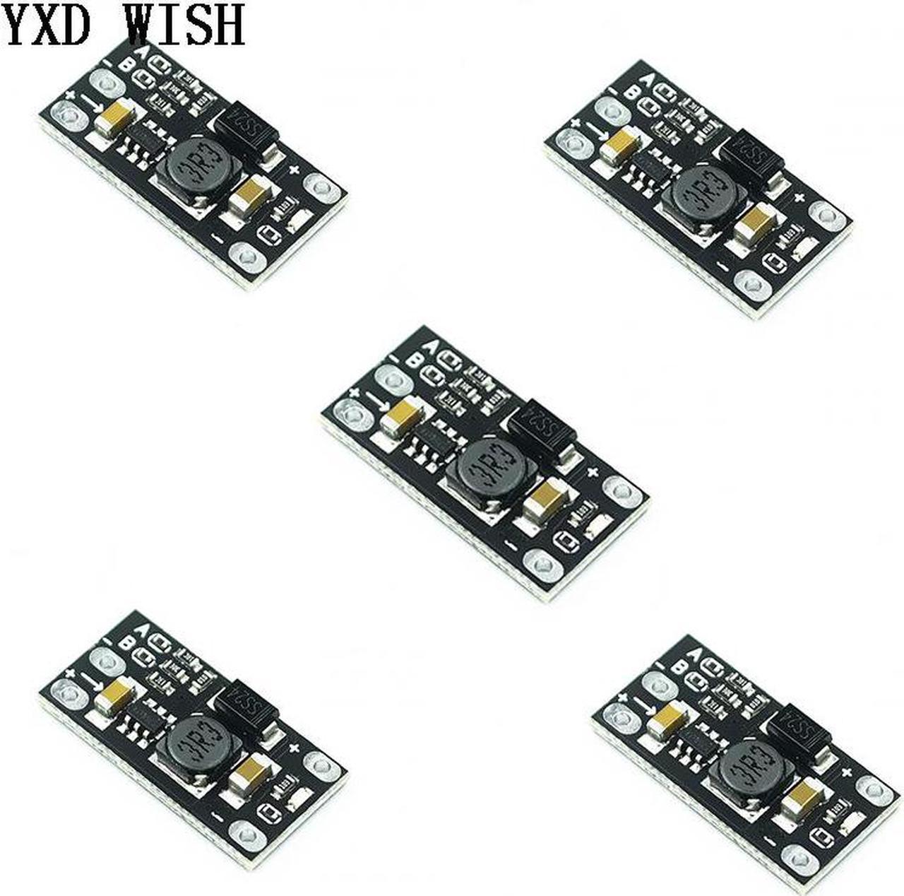 Mini convertisseur élévateur de tension, 5 pièces, 3V 3.2V 3.3V 3.7V 5V 9V à 12V, régulateur de tension, carte PCB, Module de batterie au Lithium