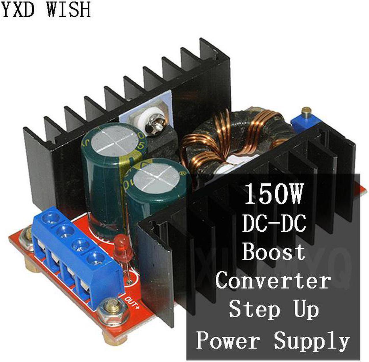 Convertisseur Boost 150W DC-DC, alimentation électrique 10-32V à 12-35V 10a, panneau de Charge de tension pour ordinateur portable, régulateur de tension réglable