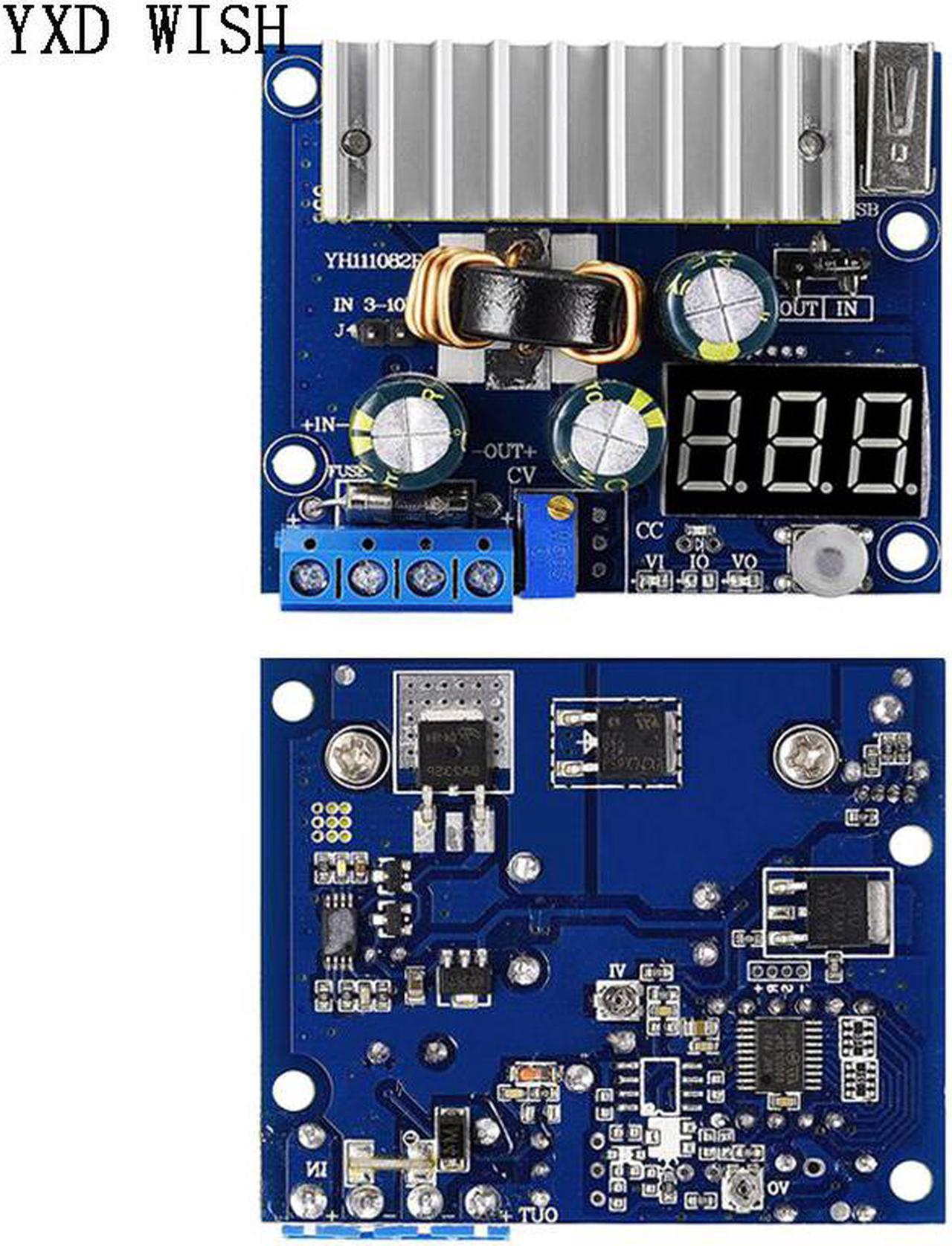 Convertisseur 100W DC-DC, alimentation réglable, Boost DC-DC, Module élévateur 3V-35V 6A avec tension, voltmètre numérique USB 12V 24V