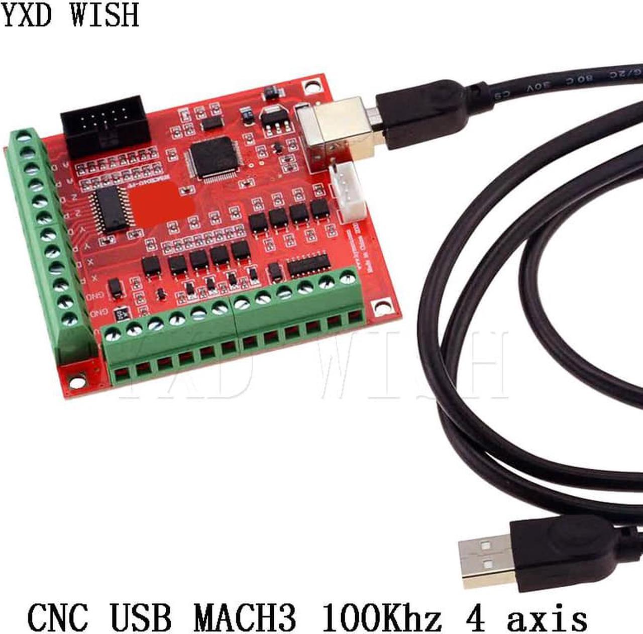 Carte de dérivation CNC USB MACH3 100Khz, interface 4 axes, pilote, contrôleur de mouvement, Kits de bricolage