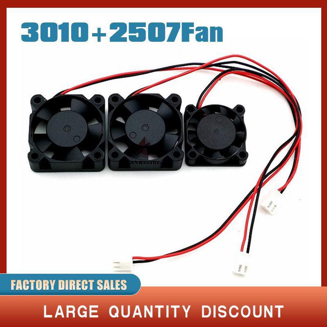 3PCS UM2 UM2+2 Extended + Dual Fan Bracket 5V 12V 24V Fans 3D Printer Fan Hot End Heater Assembly Fan Work Quietly