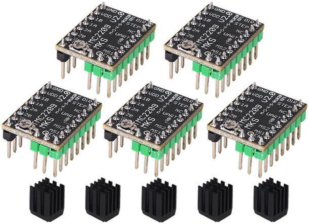 5PCS TMC2209 V1.2 Stepper Motor Driver TMC2208 3D Printer Parts For BTT SKR V1.4 SKR Mini E3 SKR 2 Ender3 V2 Voron 2.4