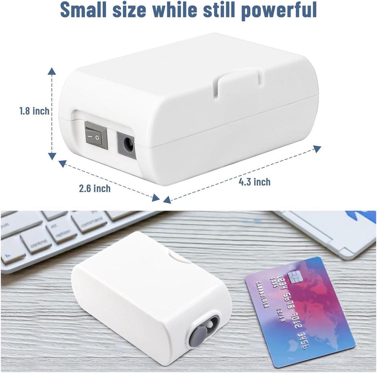 Alt view image 6 of 7 - Four E's Scientific Mini Nebulizer: Personal-Use Steam Inhaler Cool Mist Compressor Device for Kids & Adults for Home, Car & Travel