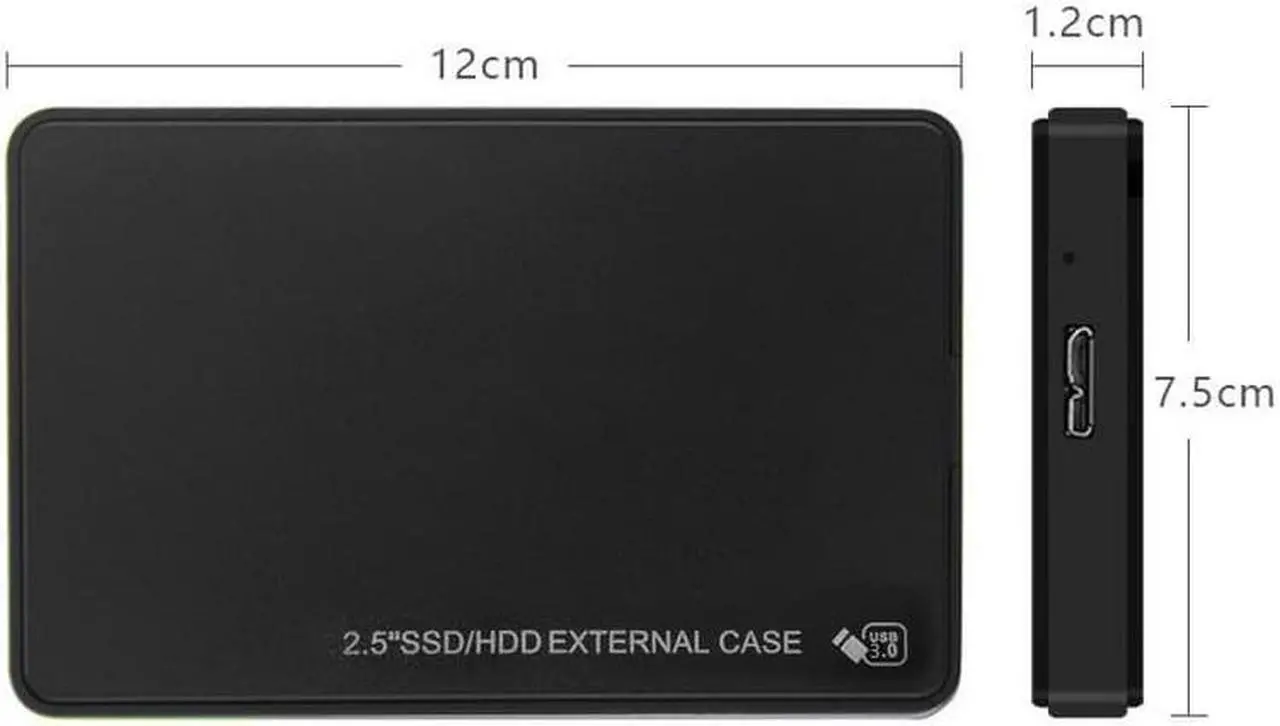 Alt view image 6 of 7 - Hard Drive Enclosure, 2.5 inch SATA to USB 3.0 Tool-Free HDD SSD External Enclosure for 9.5mm 7mm External Hard Drive Case