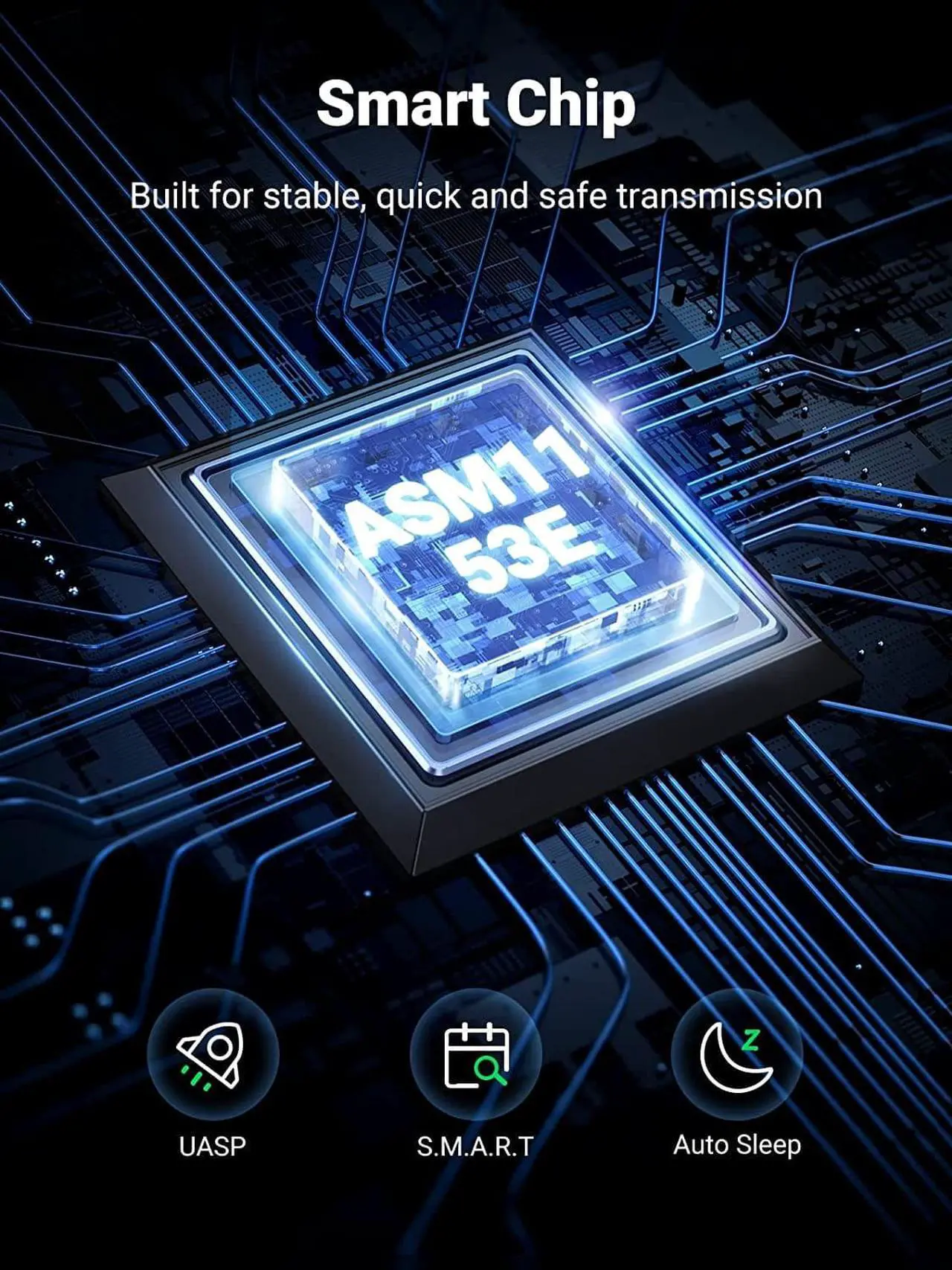 Alt view image 2 of 7 - 2.5" Hard Drive Enclosure USB 3.0 to SATA III for SSD 9.5mm 7mm External Hard Drive Case Support Max 6TB