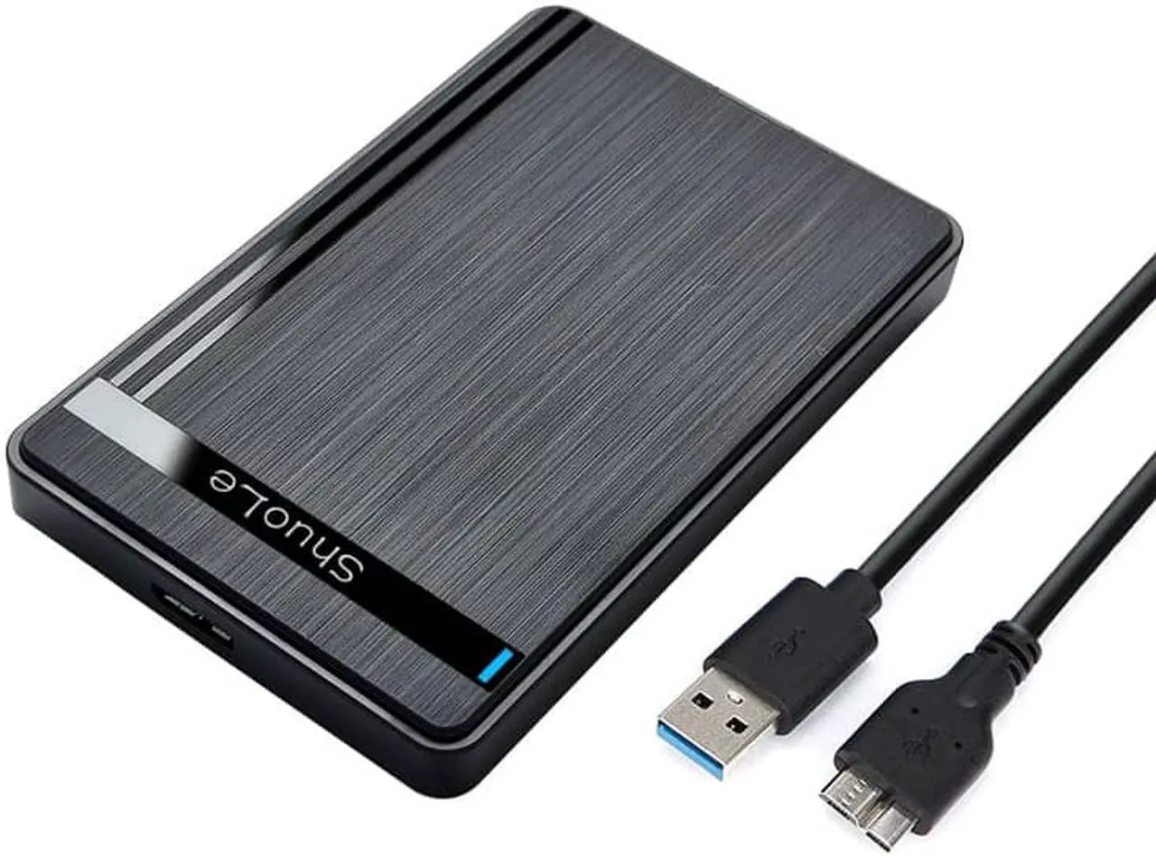 Main image of 2.5" Hard Drive Enclosure USB 3.0 to SATA III for SSD 9.5mm 7mm External Hard Drive Case Support Max 6TB