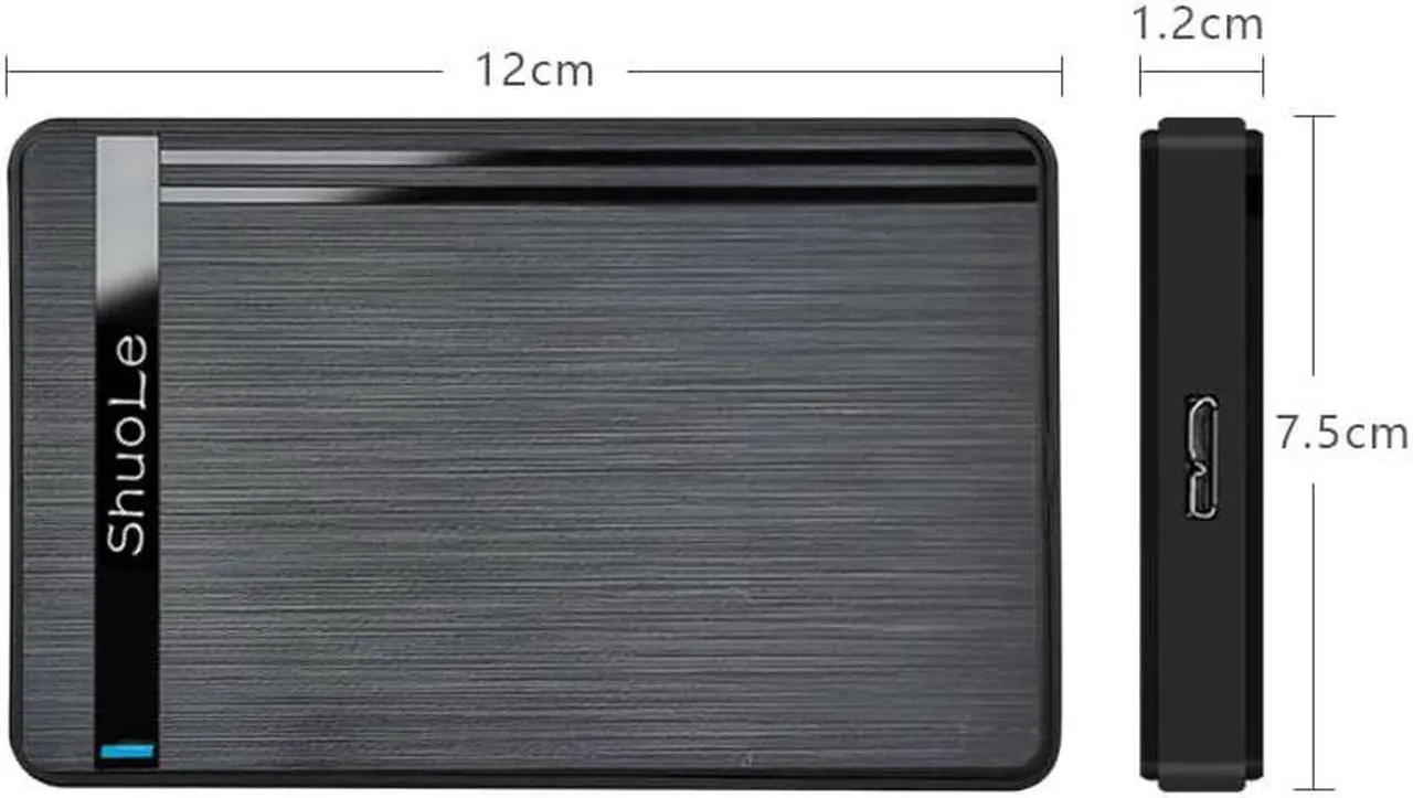 Alt view image 6 of 7 - 2.5" Hard Drive Enclosure USB 3.0 to SATA III for SSD 9.5mm 7mm External Hard Drive Case Support Max 6TB