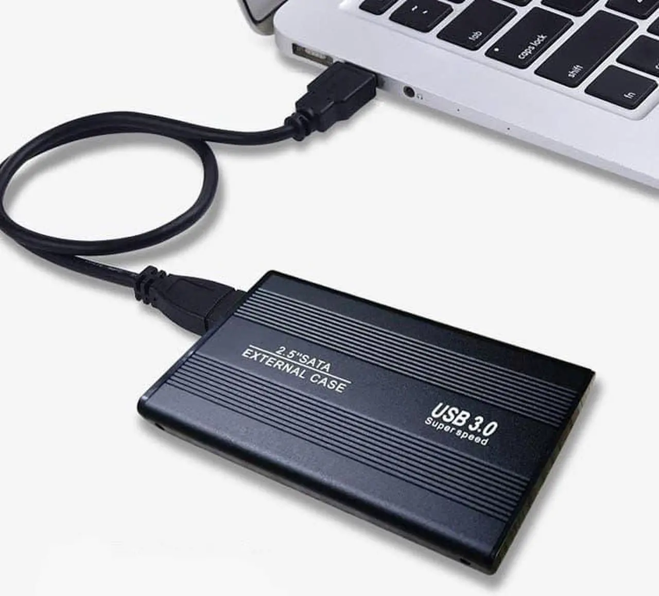 Alt view image 4 of 6 - 2.5-Inch SATA to USB 3.0 Tool-Free External Hard Drive Enclosure Optimized for SSD, Support UASP SATA III Black