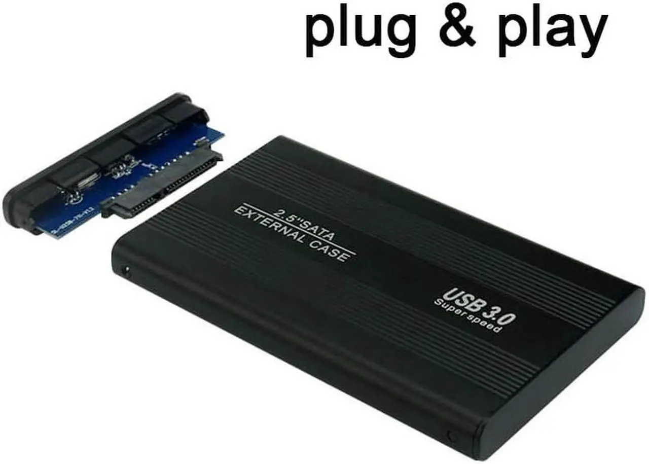 Alt view image 3 of 6 - 2.5-Inch SATA to USB 3.0 Tool-Free External Hard Drive Enclosure Optimized for SSD, Support UASP SATA III Black