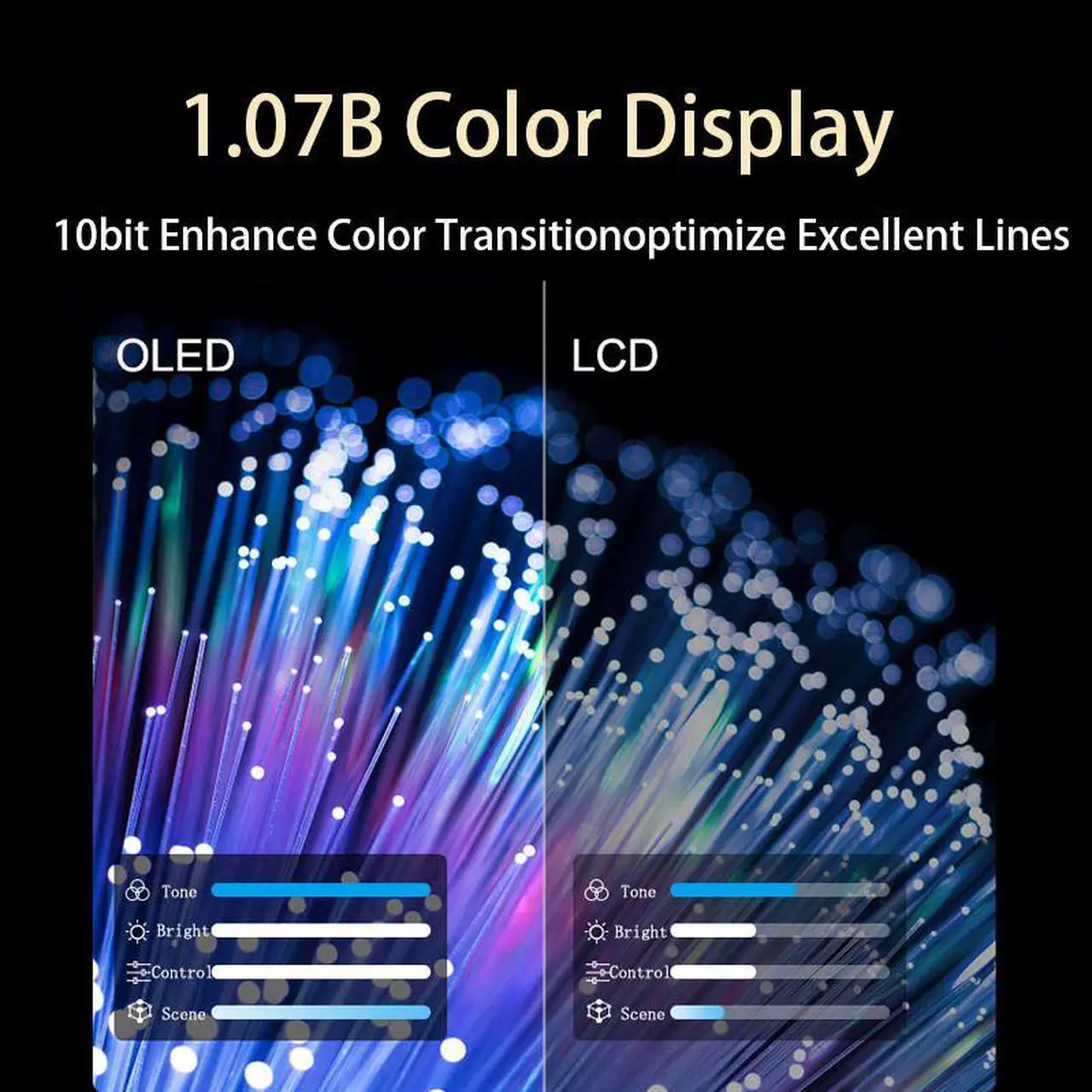 Alt view image 4 of 7 - 15.6inch 4K OLED portable monitor 10-points touchscreen UHD HDR400 550nits IPS monitor for laptops with type C