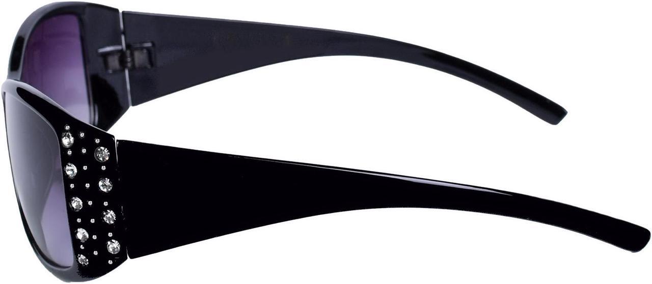 Alt view image 3 of 4 - Women's Fashion Bifocal Sunglasses with Rhinestones