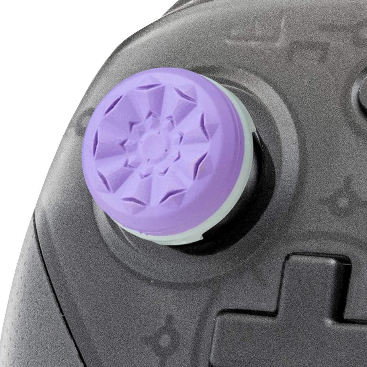 Alt view image 4 of 5 - KontrolFreek FPS Freek Galaxy Performance Thumbsticks for Nintendo Switch | 1 Mid-Rise, 1 High-Rise Concave | Purple
