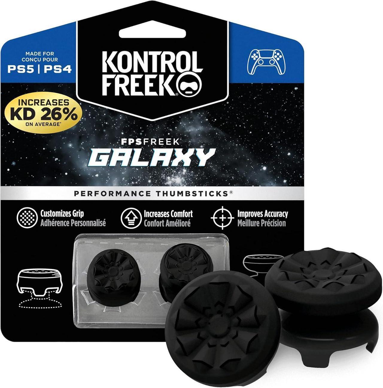 Main image of KontrolFreek FPS Freek Black Purple for PS4 and PS5 | Performance Thumbsticks | 1 High-Rise, 1 Mid-Rise | black