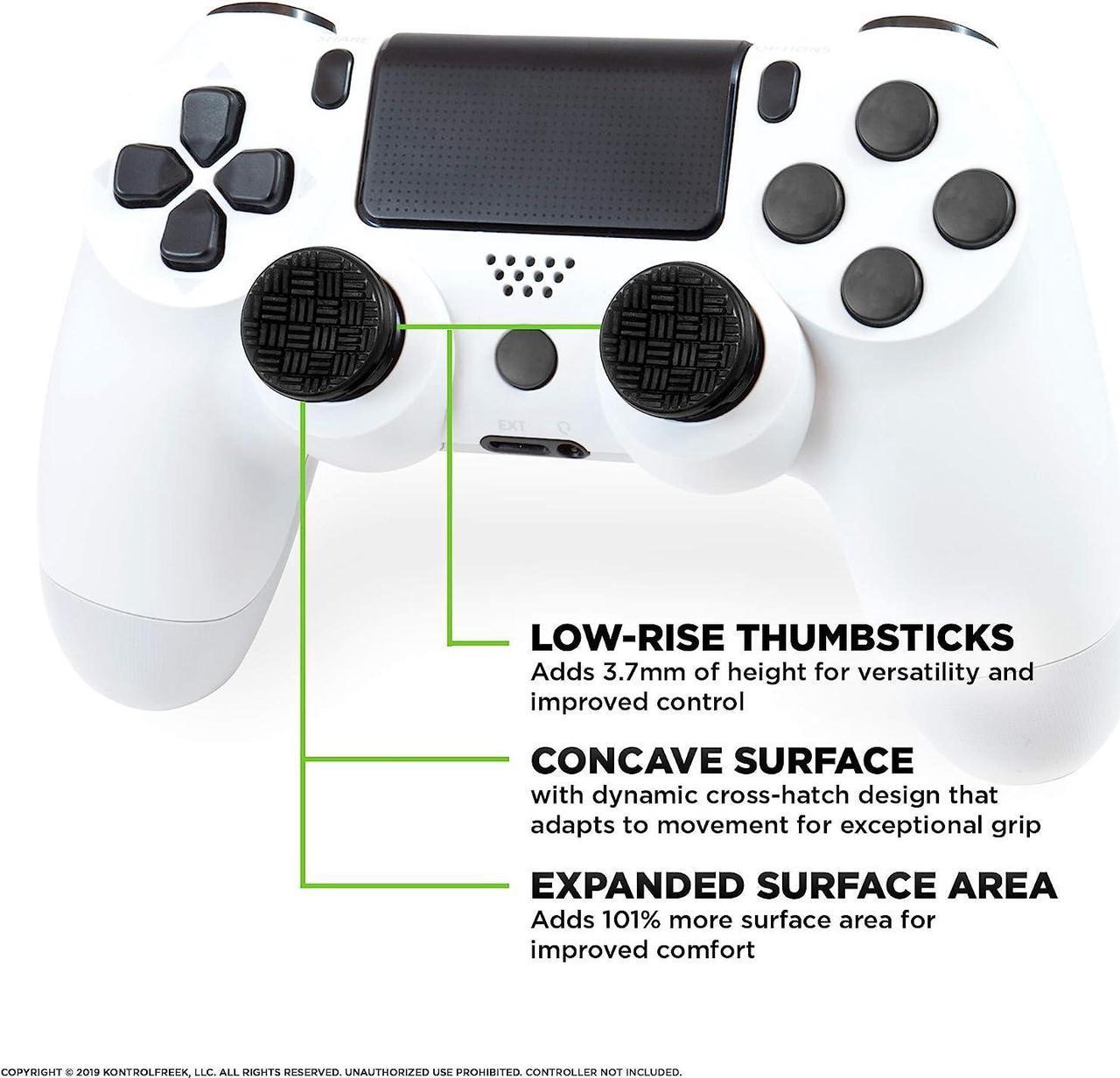 Alt view image 2 of 7 - KontrolFreek FPS Freek Omni for PS4 and PS5 | Performance Thumbsticks | 1 Low-Rise, 1 Low-Rise | Black
