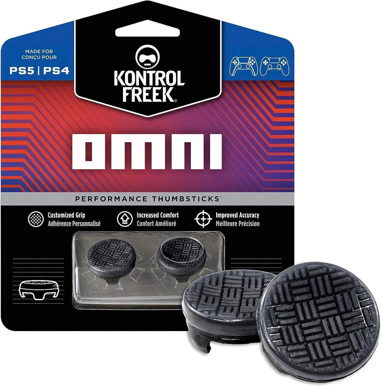 Main image of KontrolFreek FPS Freek Omni for PS4 and PS5 | Performance Thumbsticks | 1 Low-Rise, 1 Low-Rise | Black