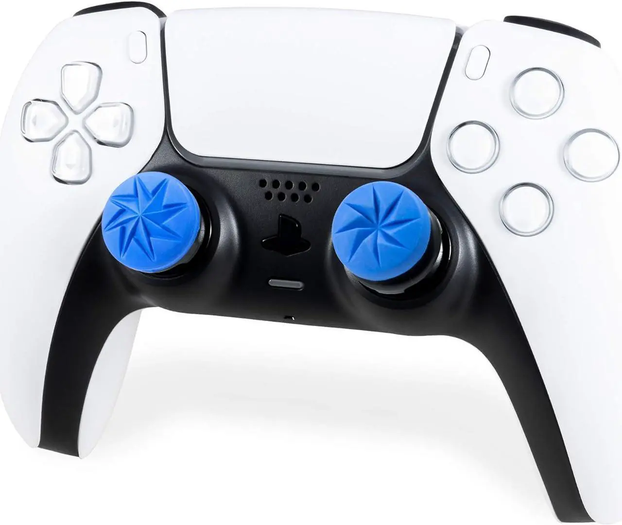Alt view image 6 of 7 - KontrolFreek FPS Freek Edge for PS4 and PS5 | Performance Thumbsticks | 1 High-Rise, 1 Low-Rise | Blue