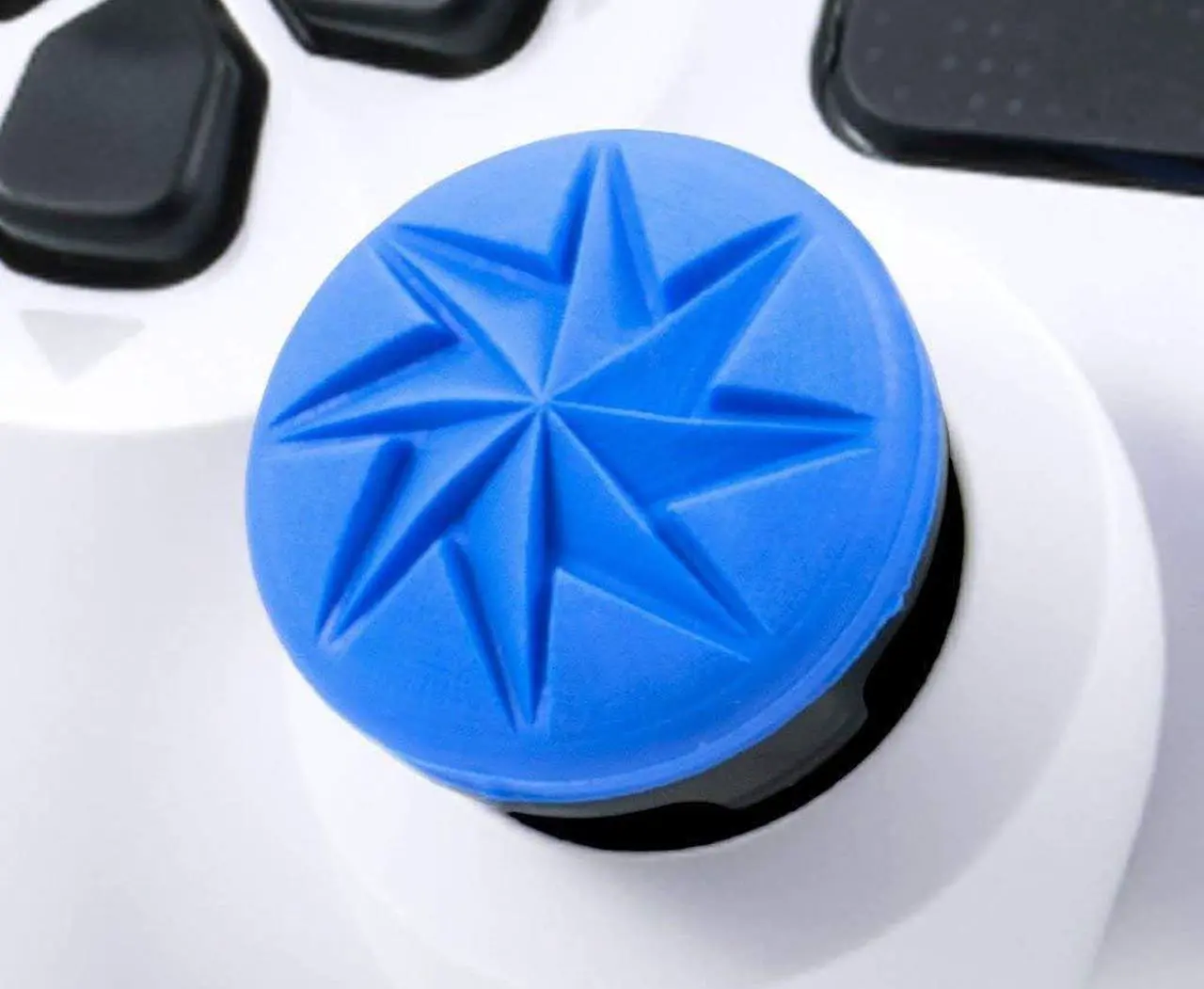 Alt view image 5 of 7 - KontrolFreek FPS Freek Edge for PS4 and PS5 | Performance Thumbsticks | 1 High-Rise, 1 Low-Rise | Blue