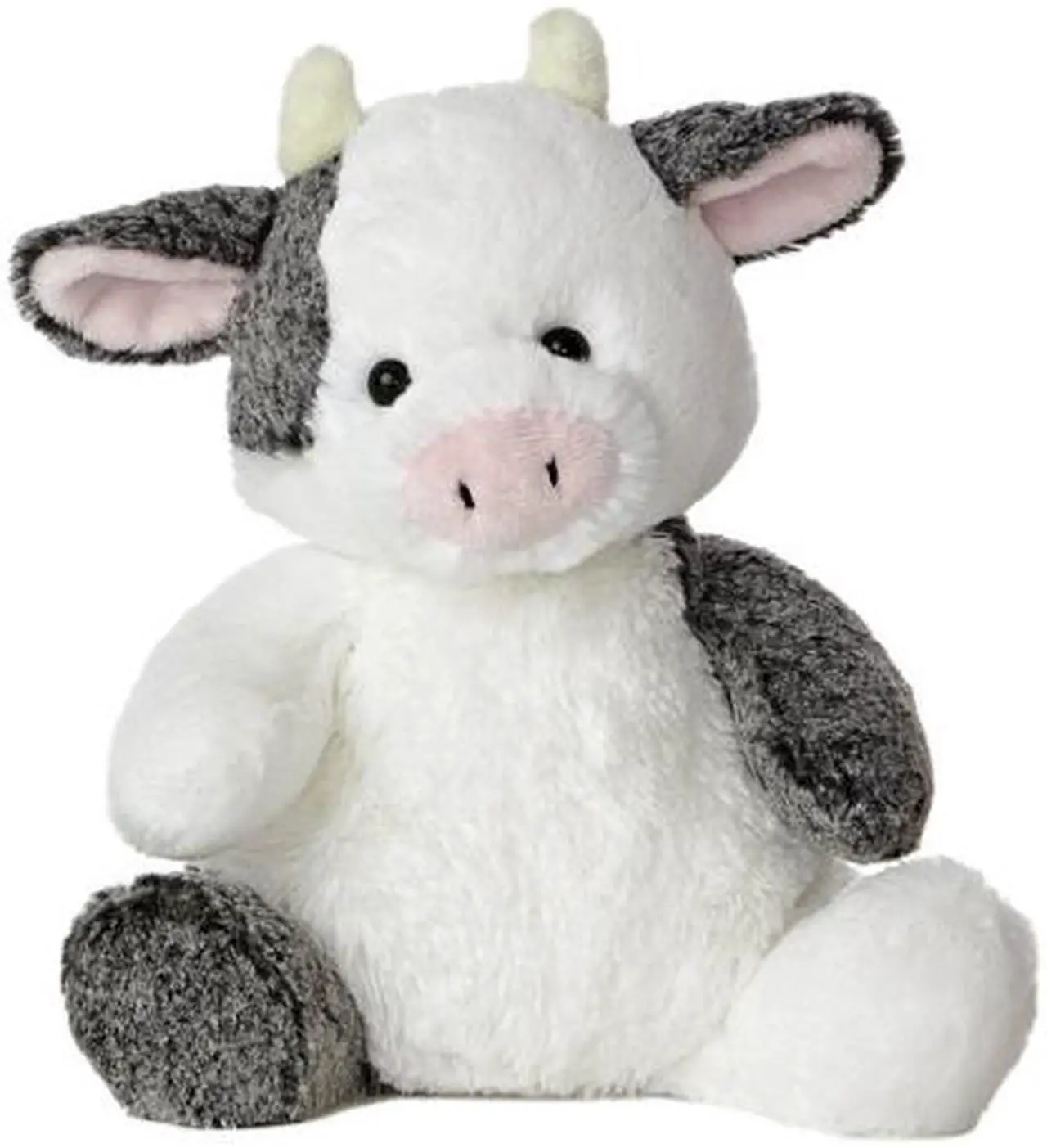 Alt view image 2 of 2 - Aurora® - Medium White Sweet & Softer - 12" Clementine Cow - Snuggly Stuffed Animal