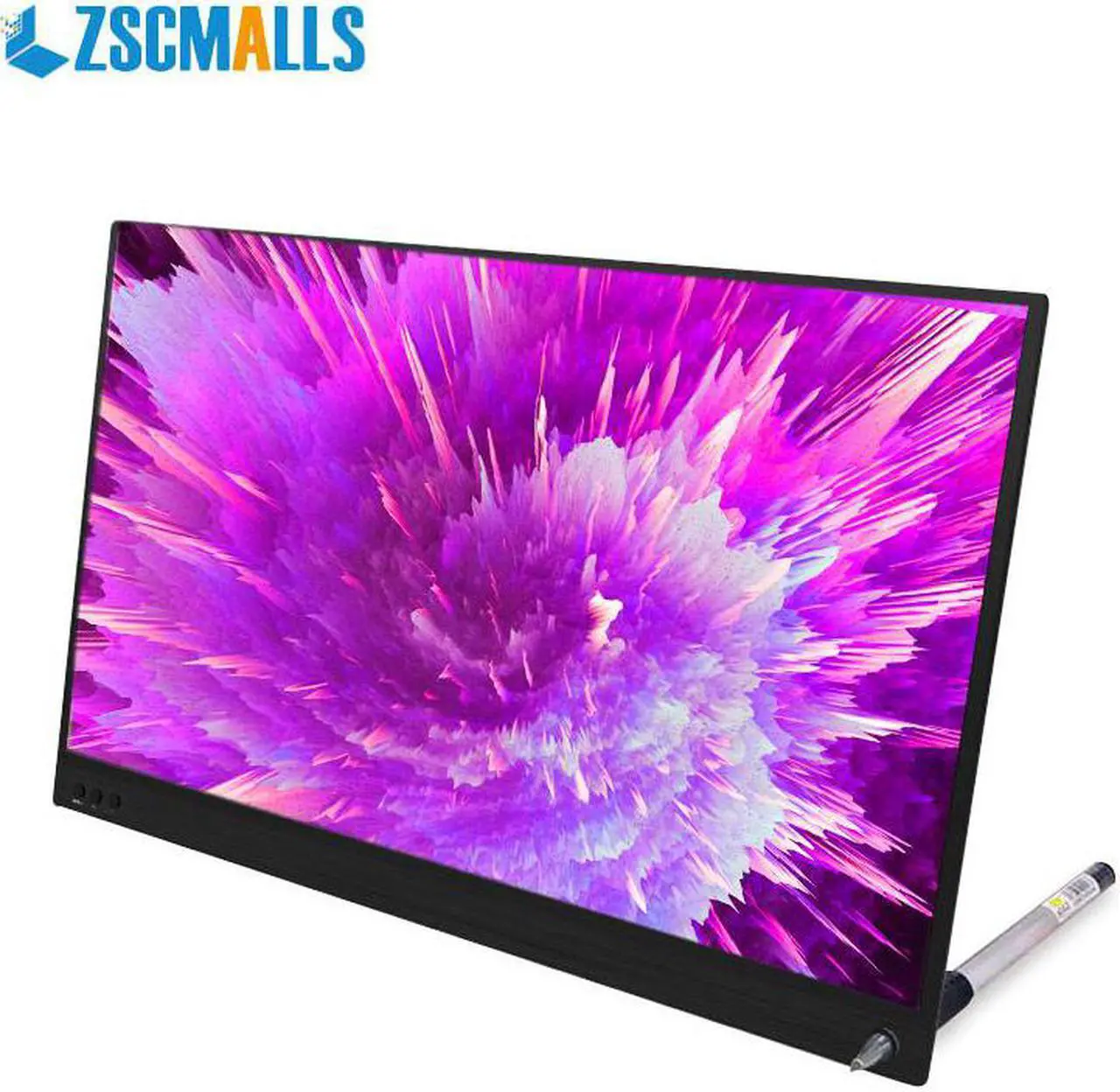Alt view image 5 of 7 - ZSCMALLS Portable Monitor 15.6 Inch 1080P Full HD Computer Display USB C Dual Monitor with Speaker, Gaming Monitor for PS3 PS4 Xbox Nintendo Raspberry pi