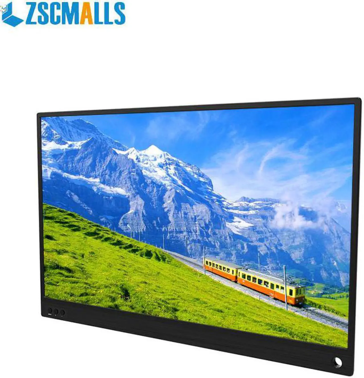 Alt view image 3 of 7 - ZSCMALLS Portable Monitor 15.6 Inch 1080P Full HD Computer Display USB C Dual Monitor with Speaker, Gaming Monitor for PS3 PS4 Xbox Nintendo Raspberry pi